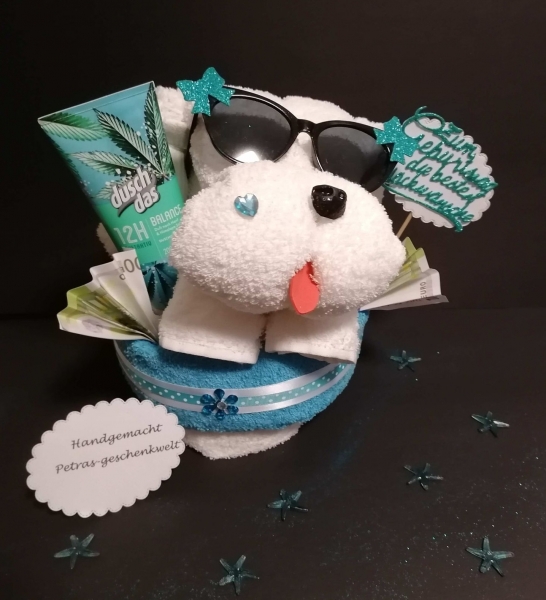 Handtuchtorte zum Geburtstag Geldgeschenk